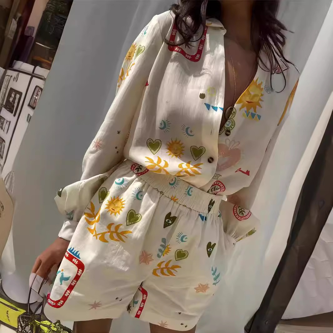 Women Casual Elastic Waist 2pc - Romper Floral Print recension och pris