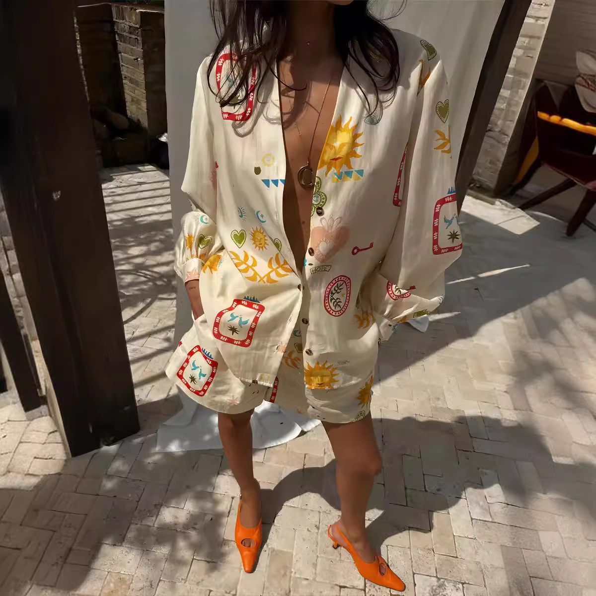 Women Casual Elastic Waist 2pc - Romper Floral Print recension och pris
