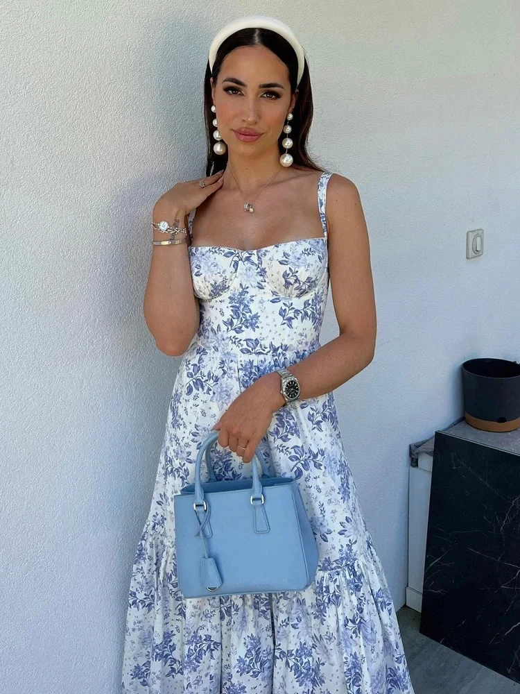 Suninheart Blue Midi Floral Pr - Midi Skirt Floral recension och pris