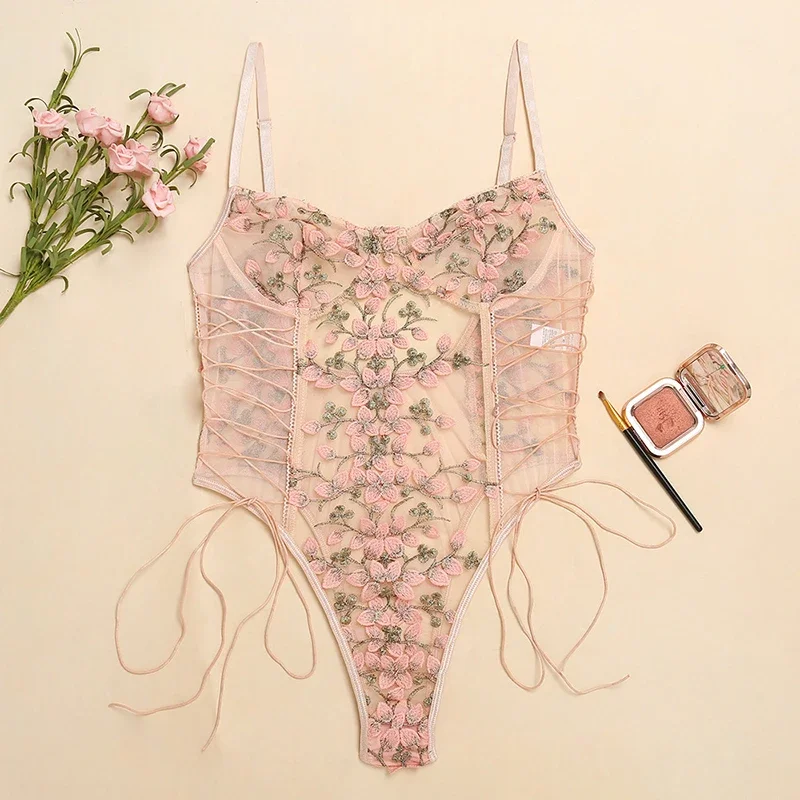 Women Sexy Lingerie Bodysuit F - Romper Floral Print recension och pris