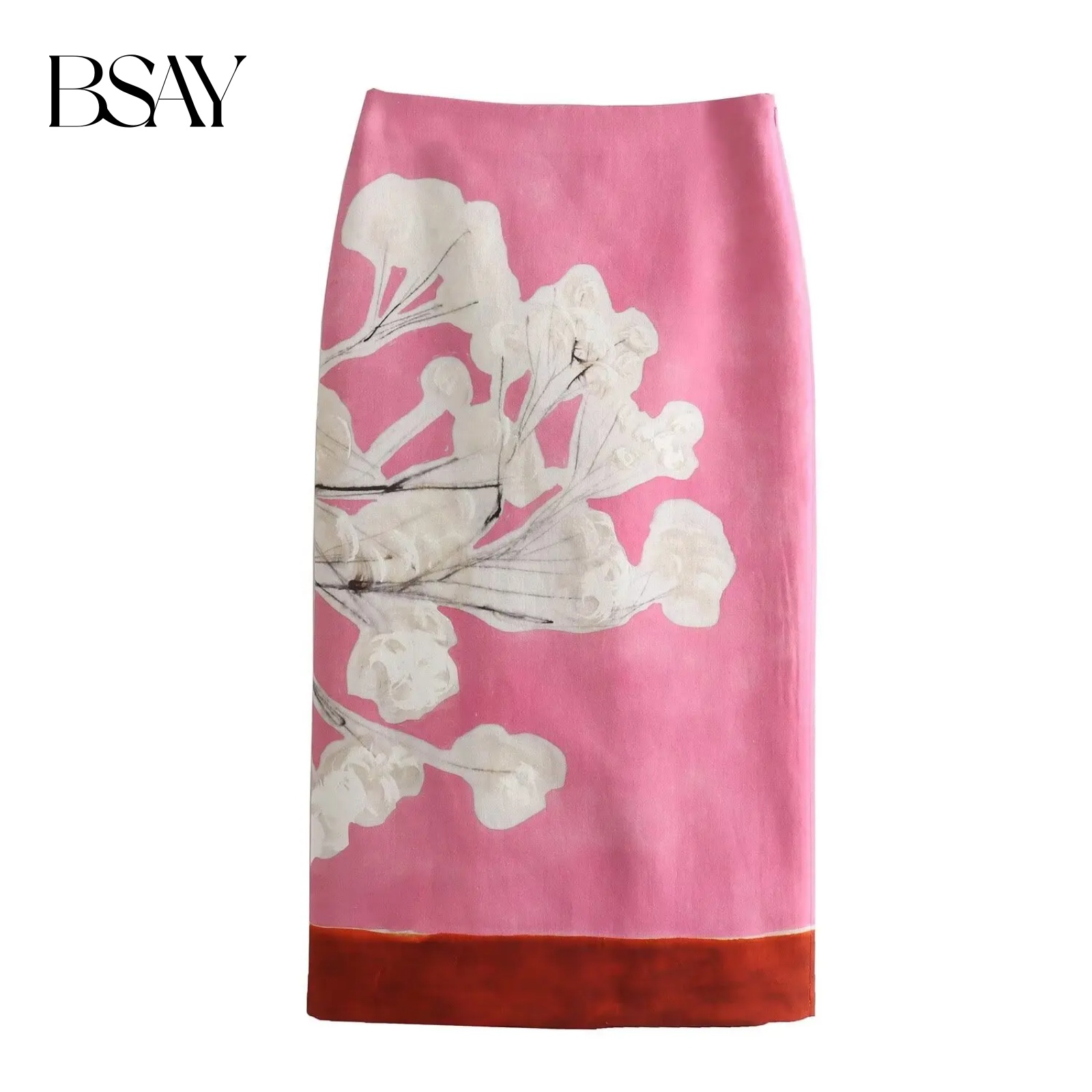 BSAY Women's Fashion Spring Su - Midi Skirt Floral recension och pris