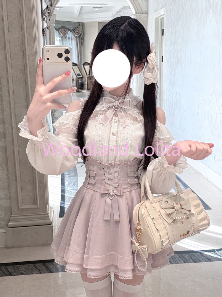 2027 Japanese Kawaii Short Ski - Blouse Off Shoulder recension och pris