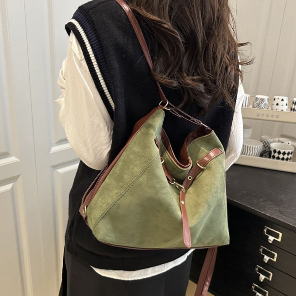 Trendy Large Capacity Suede To - Tote Bag Beach recension och pris
