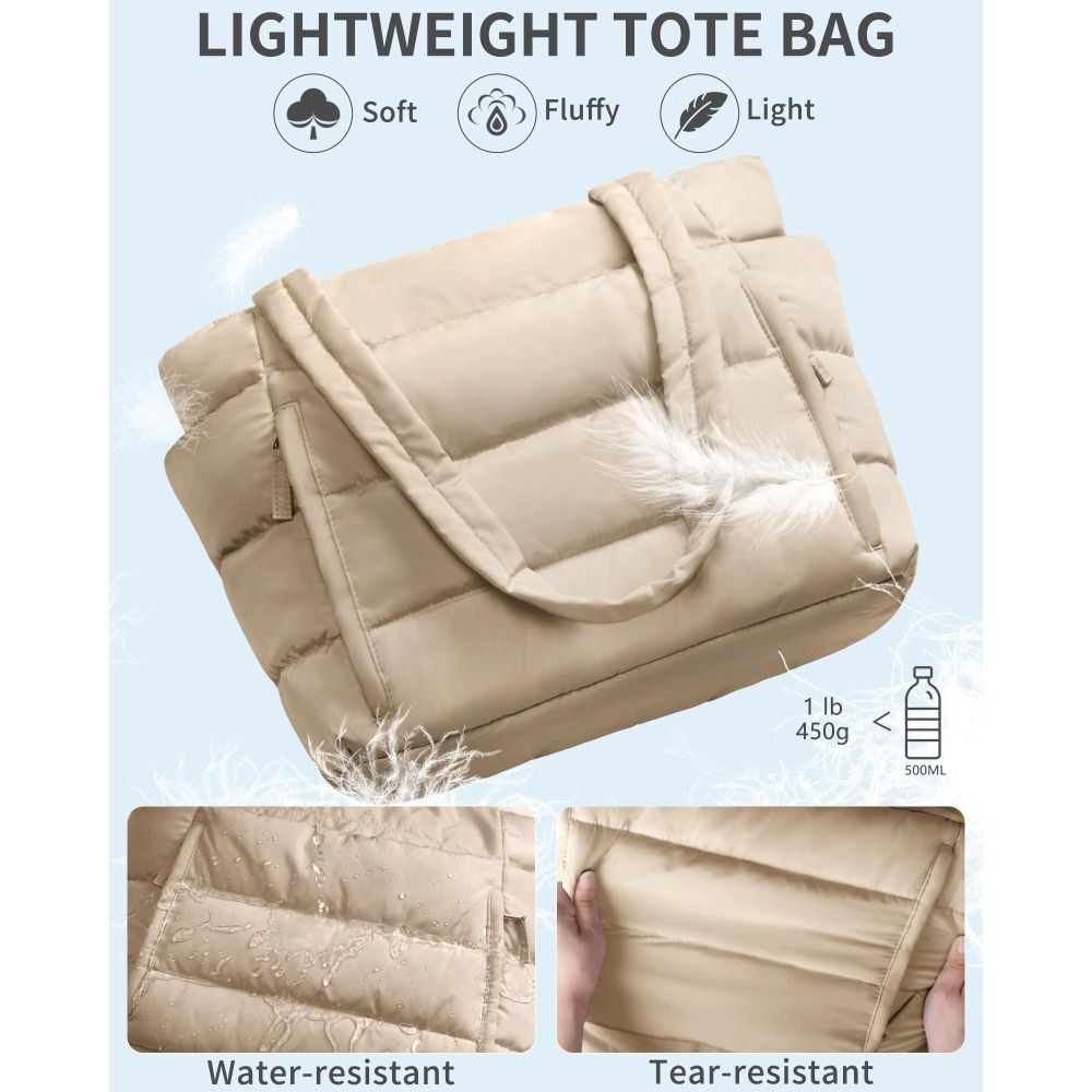 Large Capacity Puffer Tote Bag - Tote Bag Beach recension och pris