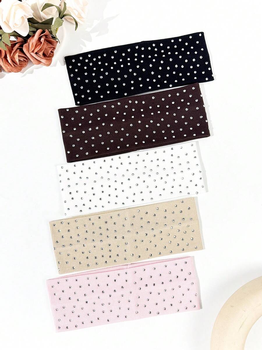 5pcs Women's Casual Soft Absor - Headband Summer Knit recension och pris